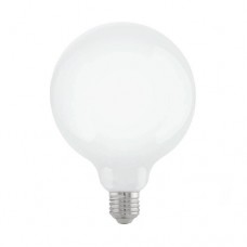 Светодиодная филаментная лампа диммир. G125, E27(LED), 7W, 2700K, опаловое стекло Eglo 11929