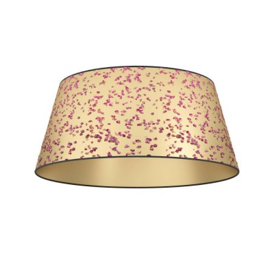 Потолочный светильник CASTUERA, 1X25W (E27), Ø450, сталь, черный/бумага декорированная розовыми лепестками, золотой, розовый Eglo 390291
