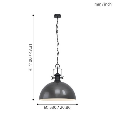 Подвесной потолочный светильник (люстра) COMBWICH Eglo 43215