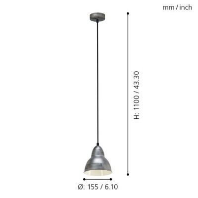 Подвесной потолочный светильник (люстра) TRURO Eglo 49236