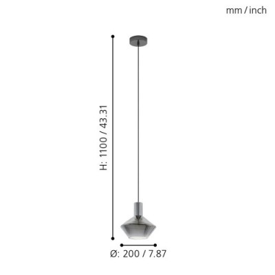 Подвесной потолочный светильник (люстра) PONZANO Eglo 97423