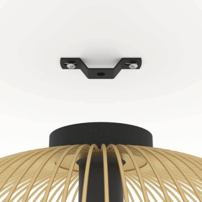 Потолочный светильник VENEZUELA, 1x40W(E27), сталь, черный, золотой Eglo 900165