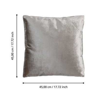 Подушка декоративная SINGU, L450, B450, наволочка: 100% полиэстер, серый; наполнитель: 100% полиэстер Eglo 420267