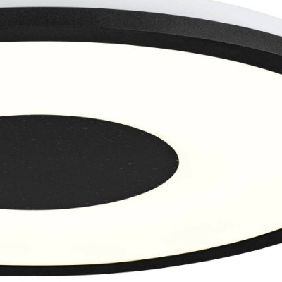Потолочный светильник MARMORATA, LED 19W, 2400lm, 6W, Ø450, алюминий, сталь, черный, белый/пластик, белый Eglo 900558