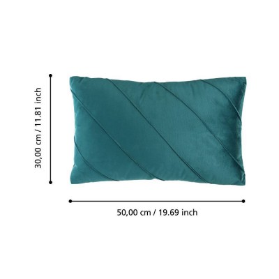 Подушка декоративная SHOURA, L500, B300, наволочка: 100% полиэстер, сине-зелёный; наполнитель: 100% полиэстер Eglo 420256