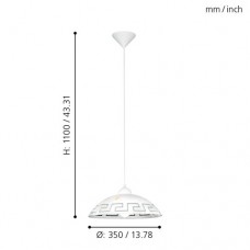 Подвесной потолочный светильник (люстра) VETRO Eglo 82786