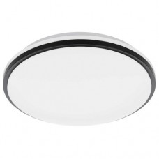 Настенно-потолочный светильник PINETTO, LED 18W, 1850lm, IP44, H65, Ø340, сталь, белый/пластик, белый, черный Eglo 900366