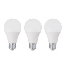Комплект светод ламп А60 3шт., 12W(E27), 3000K, 1055lm, пластик, опаловый Eglo 10269
