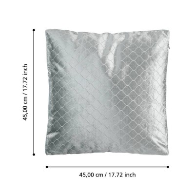Подушка декоративная SINGU, L450, B450, наволочка: 100% полиэстер, серый; наполнитель: 100% полиэстер Eglo 420283