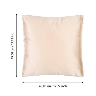 Подушка декоративная KYONAN, L450, B450, наволочка: 34% вискоза, 55% полиэстер, розовый; наполнитель: 100% полиэстер Eglo 420275