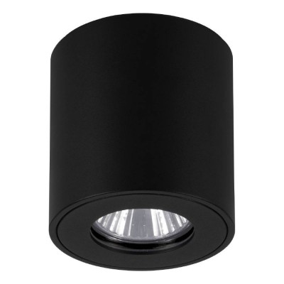 Уличный потолочный светильник TORRECOLA, 1X35W (GU10), IP44, H85, алюминий, пластик, чёрный/прозрачное стекло Eglo 901028
