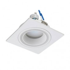 Встраиваемый светильник CAROSSO, 35W (GU10), L93, B93, H25, алюминий, белый / пластик, белый Eglo 900454