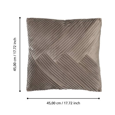 Подушка декоративная SHOURA, L450, B450, наволочка: 100% полиэстер, коричневый; наполнитель: 100% полиэстер Eglo 420266