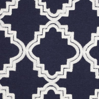 Подушка декоративная BERHALA, L450, B450, наволочка: 100% хлопок, темно-синий, белый; наполнитель: 100% полиэстер Eglo 420096