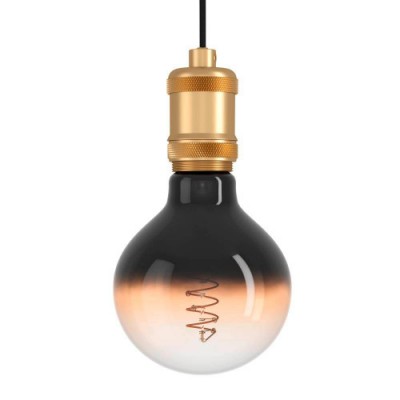 Подвесной потолочный светильник (люстра) YORTH, 1Х40W, E27, H1500, Ø50, сталь, черный, бронзовый Eglo 43803