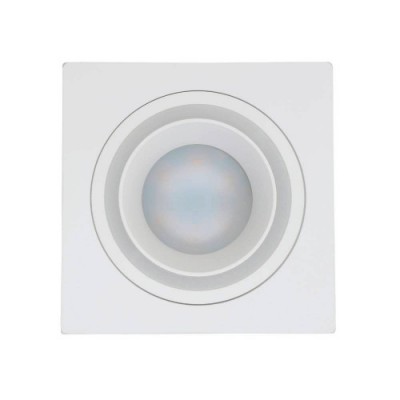 Встраиваемый светильник CAROSSO, 35W (GU10), L93, B93, H25, алюминий, белый / пластик, белый Eglo 900454