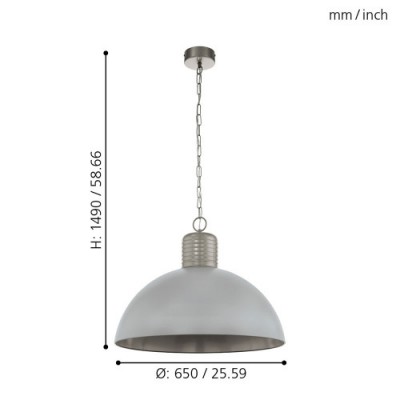 Подвесной потолочный светильник (люстра) COLDRIDGE Eglo 49757
