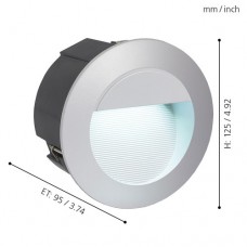 Уличный встраиваемый светильник светодиодный ZIMBA-LED Eglo 95233