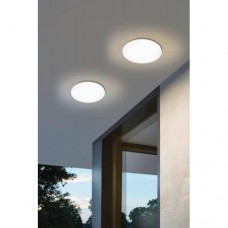 Уличный настенно-потолочный светильник RONCO, LED 7W, 800lm, IP44, H55, Ø220, сталь, белый/ пластик, белый Eglo 900297