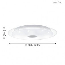 Светодиодный потолочный светильник LANCIANO 1 Eglo 98324