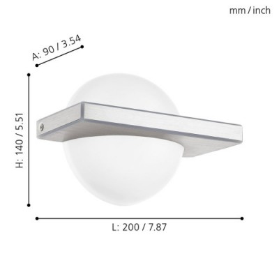 Бра (настенный светильник) светодиодное BOLDO Eglo 95771