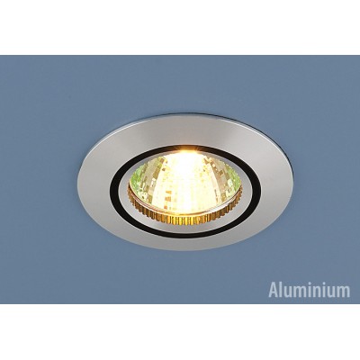 Алюминиевый точечный светильник 5106 сатин. серебро/черный Elektrostandard