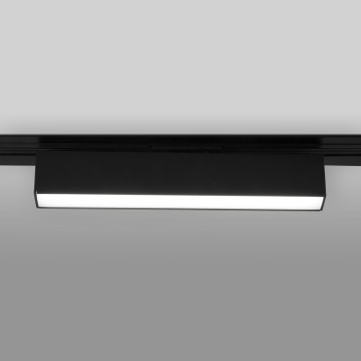 Трековый светодиодный светильник для однофазного шинопровода X-Line10W 4200K черный матовый X-Line черный матовый 10W 4200K (LTB53) однофазный Elektrostandard