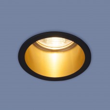Встраиваемый точечный светильник 7004 MR16 BK/GD черный/золото Elektrostandard