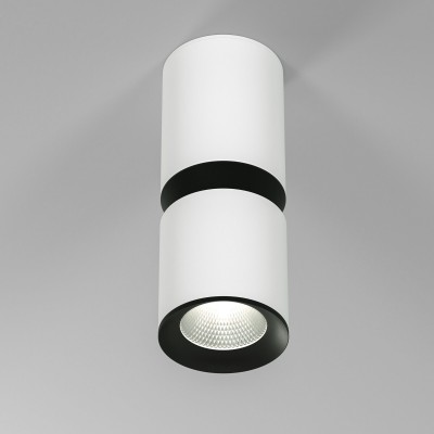 Светильник потолочный светодиодный 12W 4000К белый/чёрный 25048/LED Elektrostandard