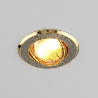 Встраиваемый точечный светильник 611 MR16 SL/GD серебряный блеск/золото Elektrostandard