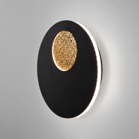 Настенный светодиодный светильник Areola 40150/1 LED черный/золото Elektrostandard