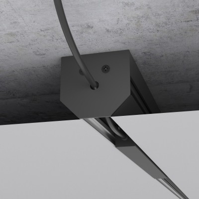 Slim Magnetic Шинопровод в натяжной потолок с декоративными вставками черный 2м 85204/00 Elektrostandard