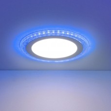 Встраиваемый светодиодный светильник DLR024 7+3W 4200K Blue Elektrostandard