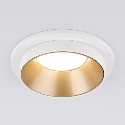 Встраиваемый точечный светильник 113 MR16 золото/белый Elektrostandard