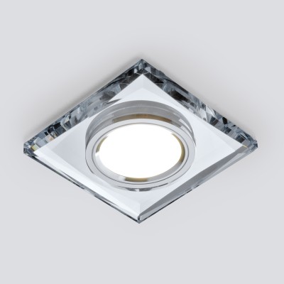 Встраиваемый точечный светильник со светодиодной подсветкой 2230 MR16 SL зеркальный/серебро Elektrostandard