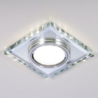 Встраиваемый точечный светильник со светодиодной подсветкой 2229 MR16 SL зеркальный/серебро Elektrostandard