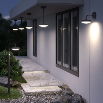 Светильник садово-парковый со светодиодами Portal 35162/F серый Elektrostandard