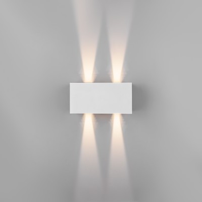 Уличный настенный светодиодный светильник WINNER DOUBLE LED IP54 35137/W белый Elektrostandard