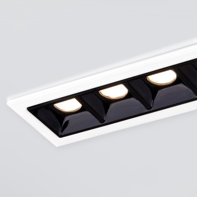 Встраиваемый точечный светодиодный светильник 9922 LED 20W 4200K белый/черный Elektrostandard