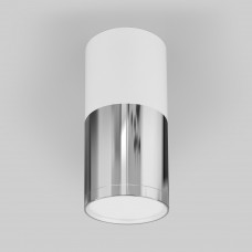 Накладной потолочный  светодиодный светильник DLR028 6W 4200K белый матовый/хром/хром Elektrostandard