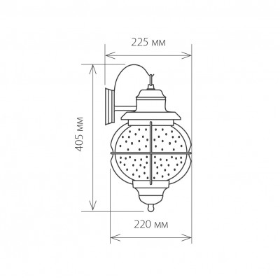 Regul D черная медь уличный настенный светильник GLXT-1475D Elektrostandard