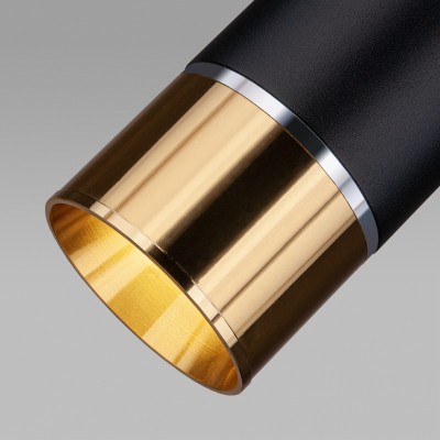 Подвесной светильник DLN107 GU10 черный/золото Elektrostandard