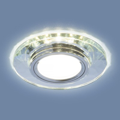 Встраиваемый точечный светильник со светодиодной подсветкой 2228 MR16 SL зеркальный/серебро Elektrostandard