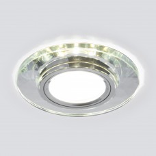 Встраиваемый точечный светильник со светодиодной подсветкой 2228 MR16 SL зеркальный/серебро Elektrostandard