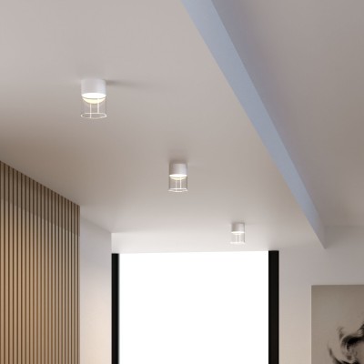 Светильник потолочный светодиодный 10W 4000К белый/прозрачный 25047/LED Elektrostandard