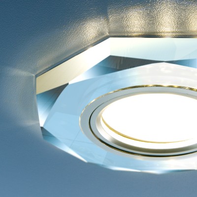 Встраиваемый точечный светильник со светодиодной подсветкой 2226 MR16 SL зеркальный/серебро Elektrostandard