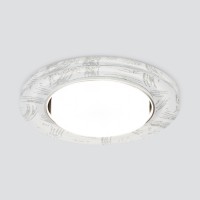 Встраиваемый точечный светильник 1062 GX53 WH/SL белый/серебро Elektrostandard