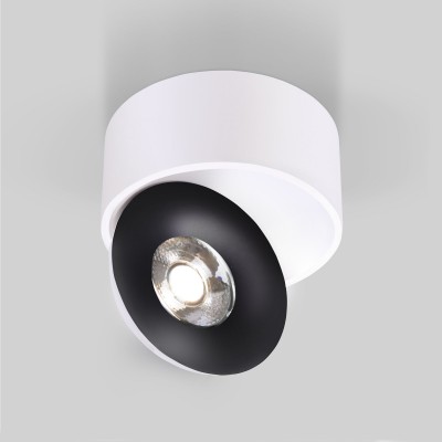 Накладной светодиодный светильник Glide белый/черный (25100/LED) 25100/LED Elektrostandard