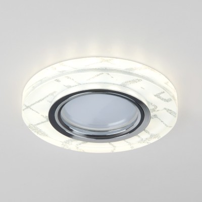 Точечный светильник светодиодный 8371 MR16 WH/SL белый/серебро Elektrostandard