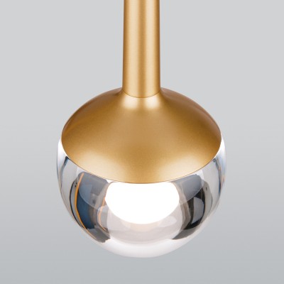 Подвесной светодиодный светильник DLS028 6W 4200K золото Elektrostandard